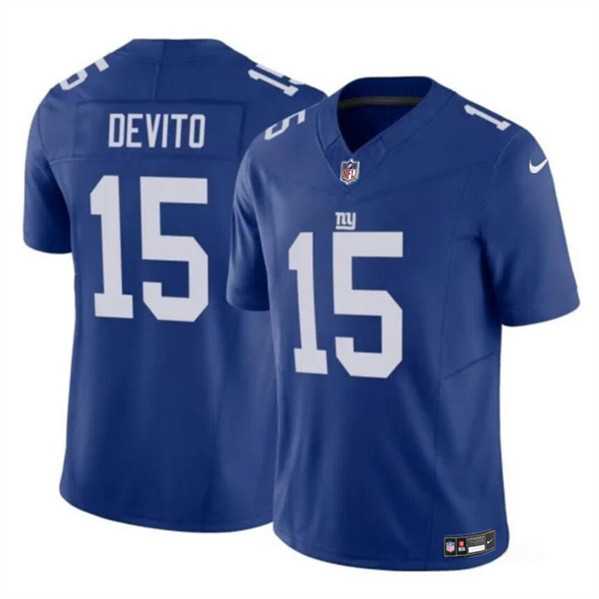 Men & Women & Youth New York Giants #15 Tommy DeVito Blue 2023 F.U.S.E. Vapor Untouchable Limited Jersey->new york giants->NFL Jersey